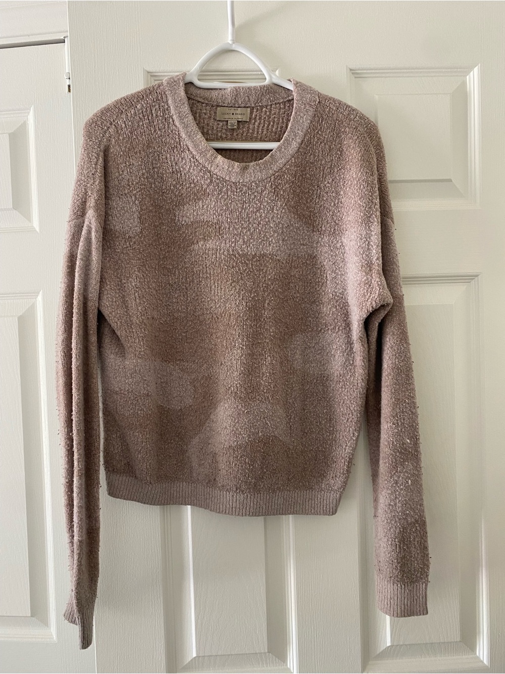 Lucky Brand Women's Crewneck Sweater in Dusty Mauve